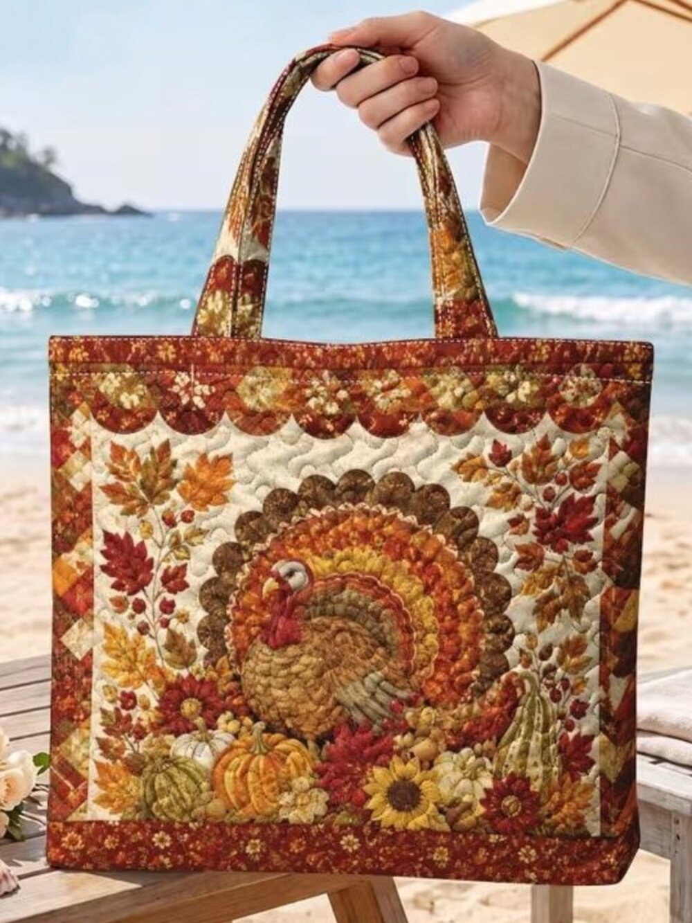 QUILTED TOM TURKEY TOTE